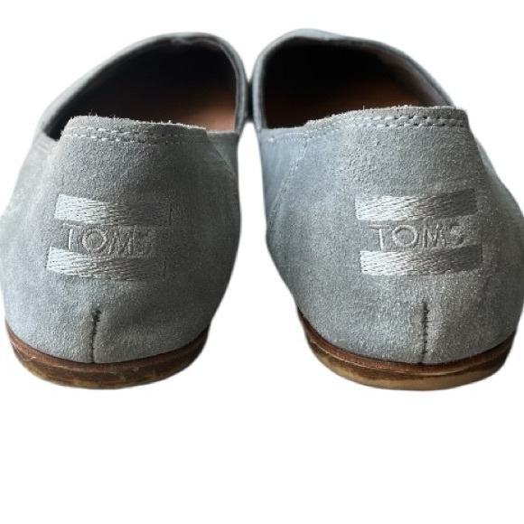 Toms Womens Gray Jutti Neat Suede Flats Size 9 - Picture 13 of 14